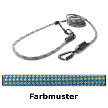 EASYLONG Hundeleine TWIST - L - 3,5m - blau und gelb